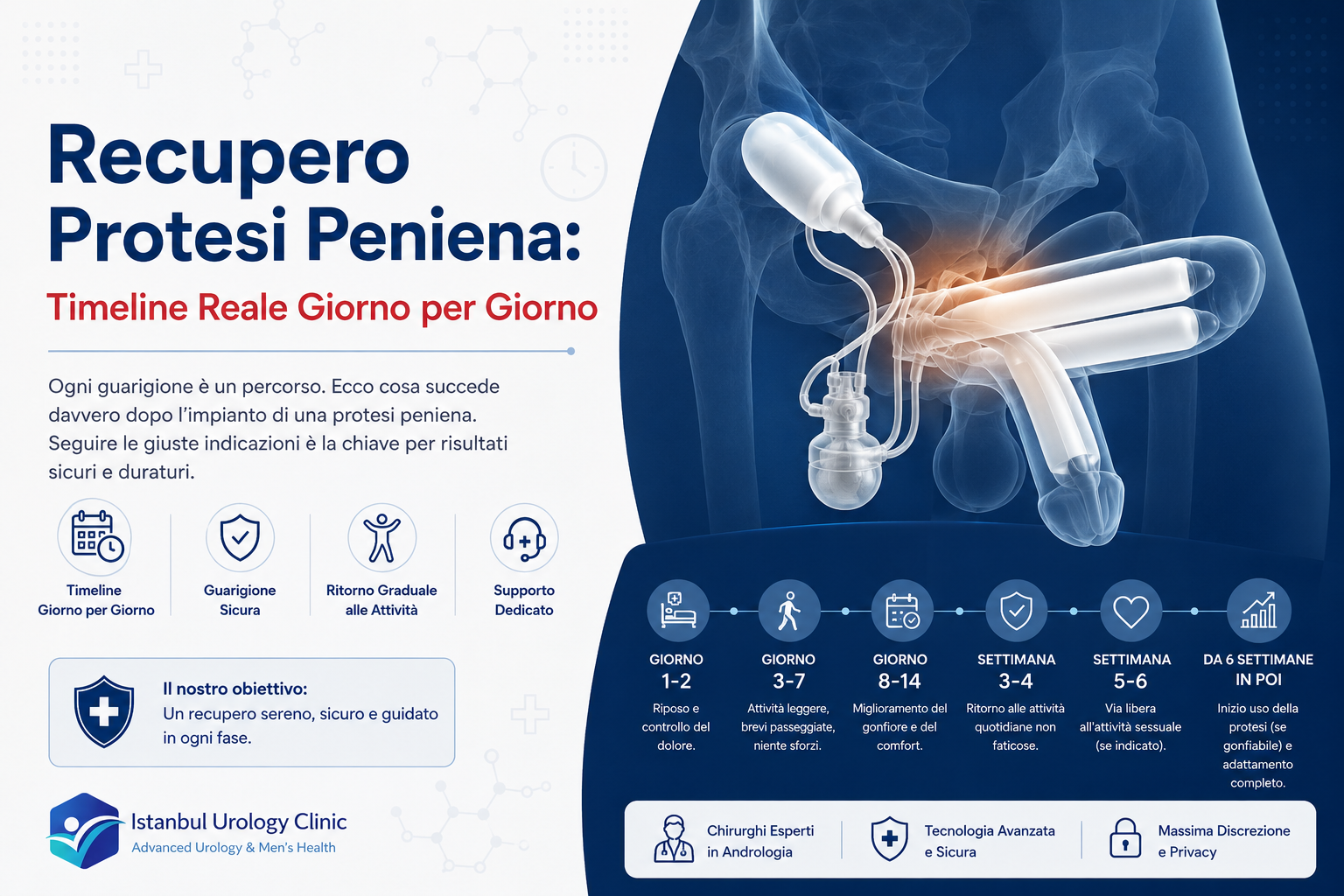 Recupero Protesi Peniena: Timeline Reale Giorno per Giorno